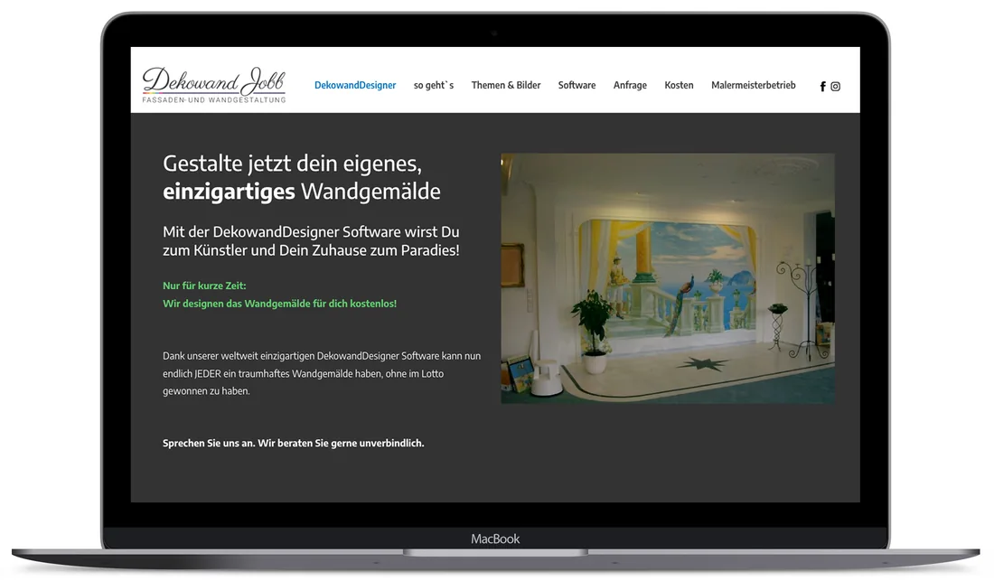 Website-Projekt Dekowand