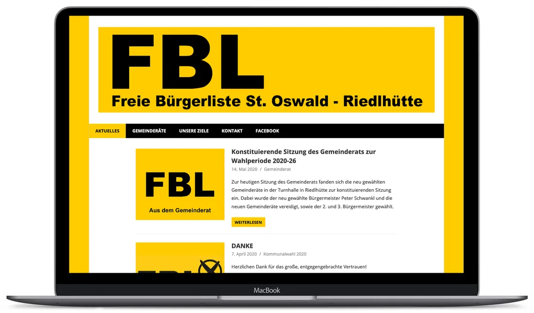 Website-Projekt FBL Bayern