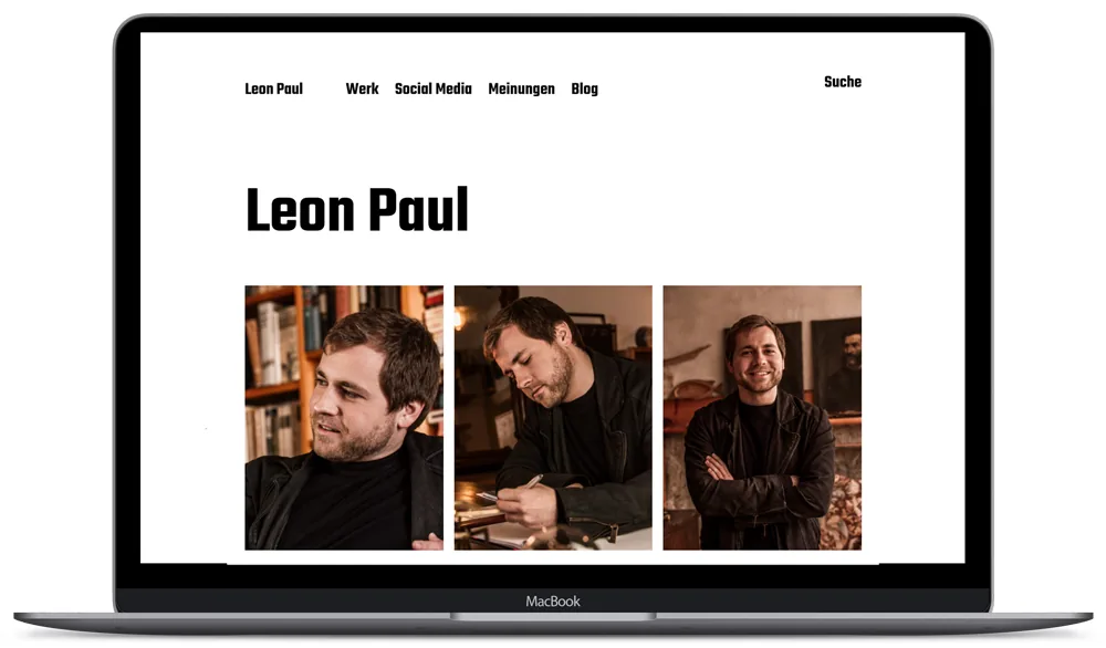 Website-Projekt Leon Paul
