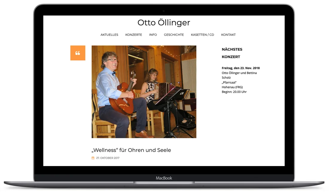 Website-Projekt Otto Oellinger