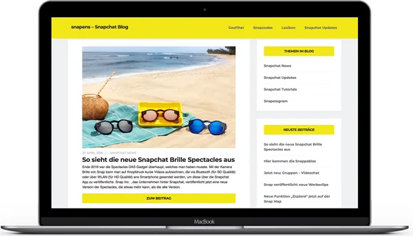 Website-Projekt Snapens