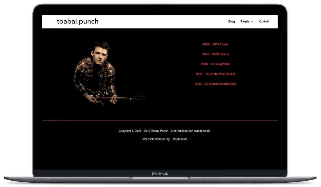 Website-Projekt Punchrock