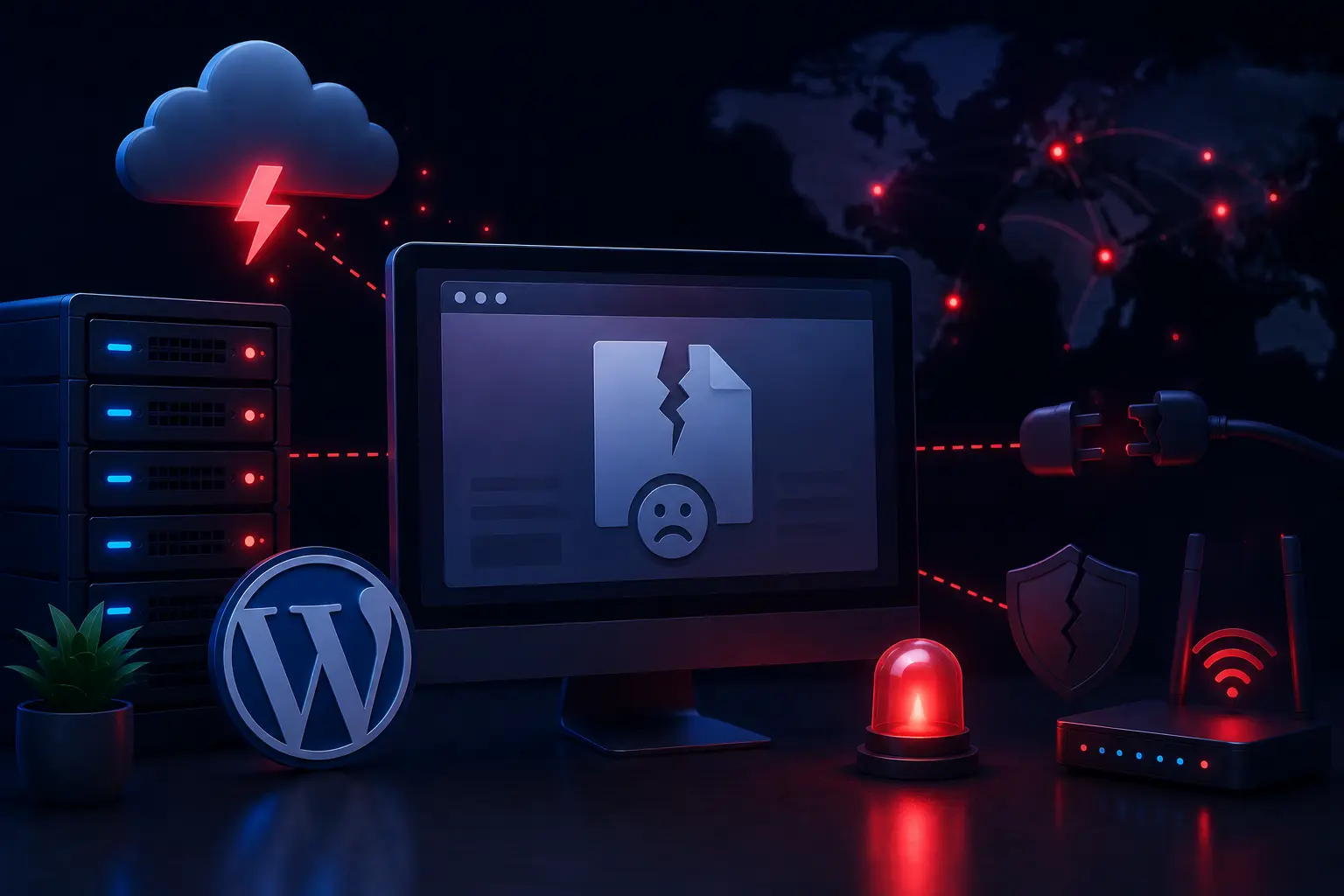 Warum WordPress-Websites plötzlich offline sein können